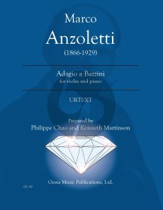Anzoletti Adagio a Bazzini Violin - Piano (Prepared Philippe Chao and Kenneth Martinson) (Urtext)