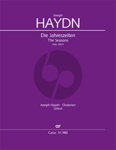 Haydn Die Jahreszeiten Hob. XXI:3 Soli-Chor und Orchester (Partitur) (Ernst Herttrich)