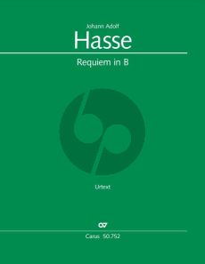 Hasse Requiem in B-dur Soli-Chor und Orchester (Klavierauszug) (Wolfgang Hochstein)