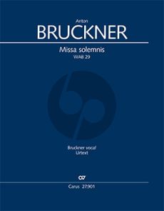 Bruckner Missa solemnis WAB 29 Soli-Choir-Orchestra (Full Score) (Uwe Wolf)