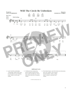 Will The Circle Be Unbroken (from The Daily Ukulele) (arr. Liz and Jim Beloff)
