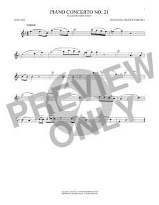 Piano Concerto No. 21 In C Major ("Elvira Madigan"), Second Movement Excerpt