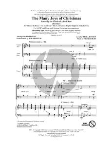 The Many Joys Of Christmas (featuring The Carols of Alfred Burt) Set 1