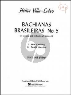 Aria from Bachinas Brasileiras No.5 - Cantilena for High Voice and Piano