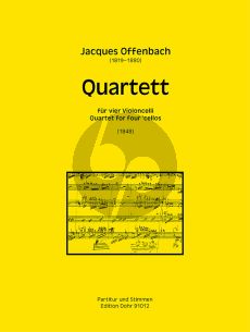 Offenbach Quartett (1848) 4 Violoncellos (Part./Stimmen)