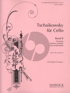 Tchaikovsky Album for Cello Vol.2 for Violoncello and Piano (Edited by Wilhelm Fitzenhagen and David Geringas)