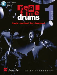 Oosterhout Real Time Drums Level 1 Methode Boek with Audio Online