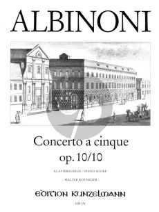 Albinoni Concerto C-Dur Op.10 / 10 Violine-Streicher-Bc (Klavierauszug) (Walter Kolneder)