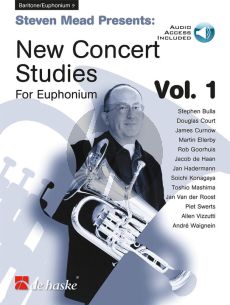 Mead New Concert Studies Vol.1 Euphonium (BC) (Book with Audio online)
