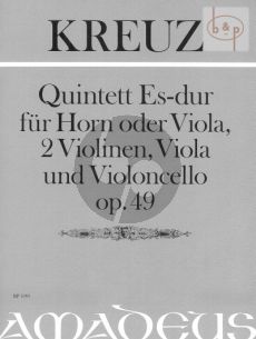 Quintett Es-dur Op.49 (Horn[Va]- 2 Vi-Va-Vc)