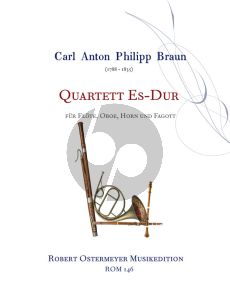 Braun Quartett Es-dur Flöte-Oboe-Horn-Fagott (Part./Stimmen)