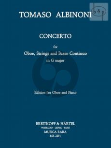 Concerto G-major (Oboe-Strings-Bc)