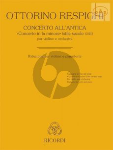 Concerto all'Antica (Concerto a-minor) Violin and Orchestra