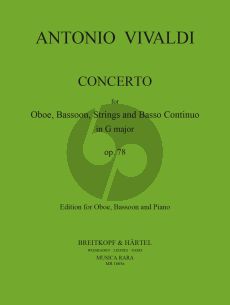 Vivaldi Concerto G-major RV 545 (P.129) Oboe-Bassoon-Piano (Lasocki-Block)