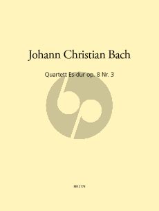 Bach Quartet E-flat Major Op.8 No.3 Flute[Oboe/Clarinet Bb]-Violin-Viola and Violoncello) (Parts) (Leisinger)