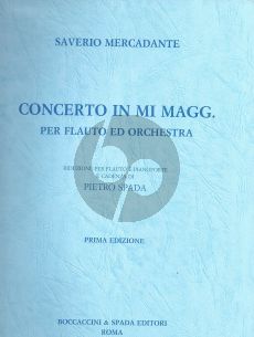 Mercadante Concerto E-major Flute-Orchestra (piano red.) (Spada)