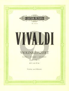 Vivaldi Konzert G-dur Op.3 No.3 RV 310 Violin-Piano (Thiemann-Gerdes)