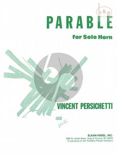 Persichetti Parable 8 Op. 120 Horn solo