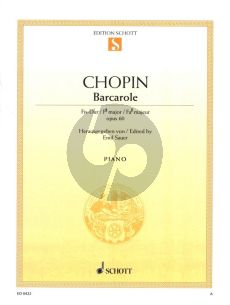 Chopin Barcarolle F-sharp major Op. 60 Piano (Emil Sauer)