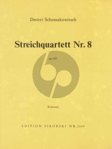 Shostakovich Streichquartett No.8 Op.110 Stimmen