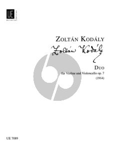 Kodaly Duo Op.7 (1914) fur Violine und Violoncello