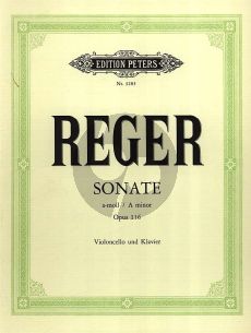 Reger Sonate No.4 a-moll Opus 116 Violoncello und Klavier