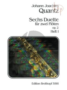 Quantz 6 Duette Op.2 Vol.1 2 Flöten (Stimmen) (Gerhard Braun)