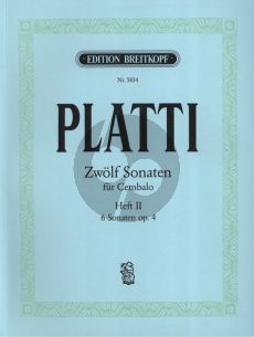 Platti 12 Sonatas Vol.2 No.7 - 12 fur Cembalo (Hrausgeber othar Hoffmann-Erbrecht)