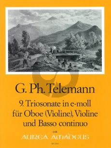 Telemann Trio Sonata e-minor TWV 42:e5 Oboe[Fl./Vi.]-Violin-Bc)