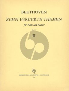 Beethoven 10 Variierte Themen Op.107 Vol.2 Flote und Klavier