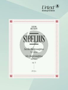 Sibelius 6 Impromptus Op.5 Piano