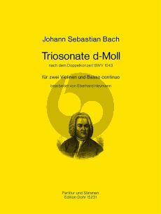 Bach Triosonate d-moll nach dem Doppelkonzert BWV 1043