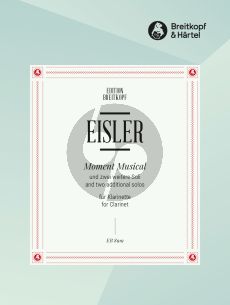 Eisler Moment Musical und zwei weitere Soli aus der Bühnenmusik zum Theaterstück „Night Music“ Klarinette solo (ed. Heinrich Mätzener)