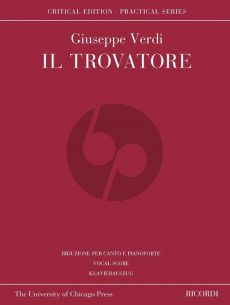 Verdi Il Trovatore Vocal Score (edited by David Lawton) (Critical Edition)