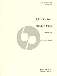 Hans Gal Huyton Suite Opus 92 for Flute and 2 Violins (Parts)