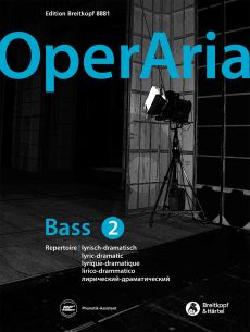 OperAria Vol.2 Lyric-dramatic Bass (Book with CD and MP3) (edited by Peter Anton Ling)