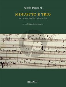 Paganini Minuetto e Trio Violin and Viola (edited by Italo Vescovo)