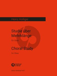 Holliger Studie über Mehrklänge Oboe solo