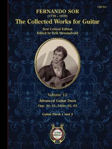 Sor The Collected Guitar Works Vol. 12 (Advanced Guitar Duos) (edited by Erik Stenstadvold)