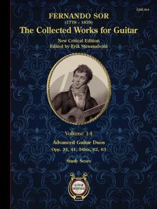Sor The Collected Guitar Works Vol. 14 (Advanced Guitar Duos) (edited by Erik Stenstadvold)