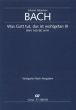 Bach Kantate No.100 Was Gott tut, das ist wohlgetan BWV 100 Soli SATB, Orchester und Bc Klavierauszug (Kantate zur Trauung) (Herausgegeben Reinhold Kubik)