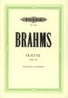 Brahms Duette Op.28 fur Alt-Bariton-Klavier