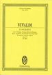 Vivaldi Concerto in F major Op.3 No.7 RV 567 (PV 249) (L'Estro Armonico) 4 Violins, Cello, Strings and Bc Study Score (Editer Rudolf Eller) (Eulenburg)