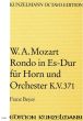 Mozart Rondo Es-Dur KV 371 Horn und Orchester (Partitur) (Franz Beyer)