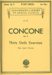 Concone 30 Daily Exercises Op.11 Low Voice