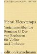 Vieuxtemps Variationen über die Romanze G-Dur von Beethoven Violine und Orchester (Partitur) (Olaf Adler)