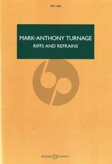 Turnage Riffs and Refrains Concerto for Clarinet and Orchestra (Study Score)