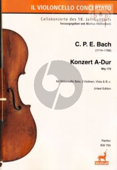 Concerto A-major WQ 172 (Violonc.- 2 Vi.-Va.-Bc)