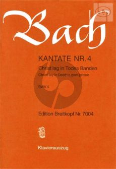 Bach Kantate No.4 BWV 4 - Christ lag im Todes Banden (Christ lay in Death's grim prison) (Deutsch/Englisch) (KA)