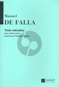 De Falla 3 Melodies pour Chant et Piano